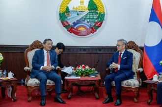 Laos’ foreign minister receives Vietnam’s congratulations, highlights “special ties”